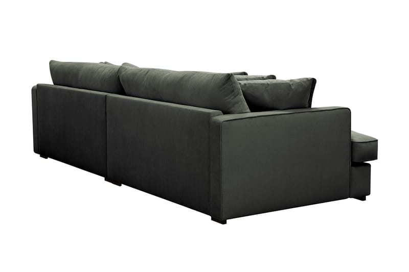 Rossita Lyx 3,5-personers Ekstra Dyb Sofa i Jernbanefløjl - Mørkegrøn - Møbler - Sofaer - 4 personers sofa