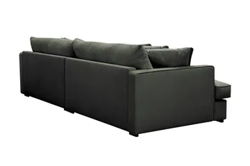 Rossita Lyx 3,5-personers Ekstra Dyb Sofa i Jernbanefløjl - Mørkegrøn - Møbler - Sofaer - 4 personers sofa