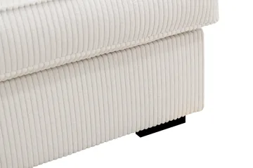 Rossita Lyx 3,5-personers Ekstra Dyb Sofa i Jernbanefløjl - Offwhite - Møbler - Sofaer - 4 personers sofa