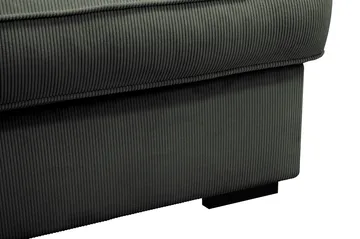 Rossita Lyx 3,5-personers Ekstra Dyb Sofa i Jernbanefløjl - Mørkegrøn - Møbler - Sofaer - 4 personers sofa