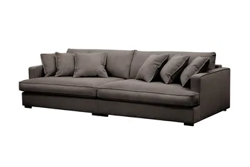 Rossita Lyx 3,5-personers Ekstra Dyb Sofa i Jernbanefløjl - Taupe - Møbler - Sofaer - 4 personers sofa