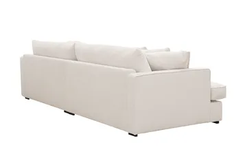 Rossita Lyx 3,5-personers Ekstra Dyb Sofa i Jernbanefløjl - Offwhite - Møbler - Sofaer - 4 personers sofa