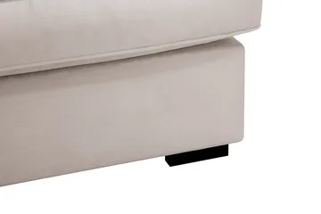 Rossita Lyx 3-personers ekstra dyb sofa i velour - Beige - Møbler - Sofaer - Velour sofaer