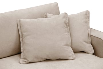 Rossita Lyx 3-personers ekstra dyb sofa i stof - Lysebrun - Møbler - Sofaer - 3 personers sofa