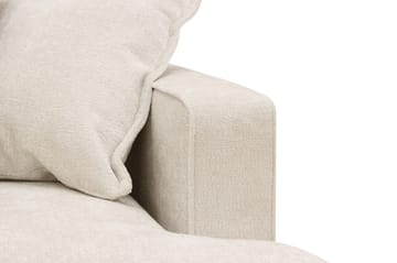Rossita Lyx 3-personers ekstra dyb sofa i chenille - Trenza 06, Beige Chenille - Møbler - Sofaer - 3 personers sofa