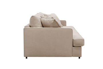Rossita Lyx 3-personers ekstra dyb sofa i stof - Lysebrun - Møbler - Sofaer - 3 personers sofa
