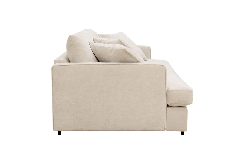 Rossita Lyx 3-personers ekstra dyb sofa i chenille - Beige - Møbler - Sofaer - 3 personers sofa