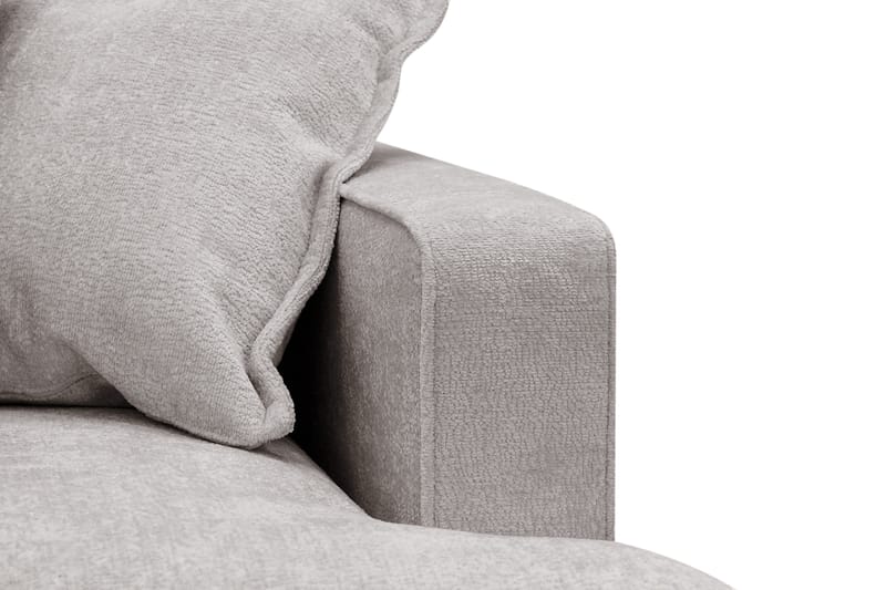 Rossita Lyx 3-personers ekstra dyb sofa i chenille - Grå/Brun - Møbler - Sofaer - 3 personers sofa