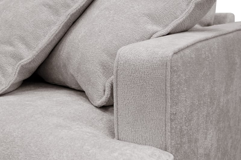 Rossita Lyx 3-personers ekstra dyb sofa i chenille - Grå/Brun - Møbler - Sofaer - 3 personers sofa