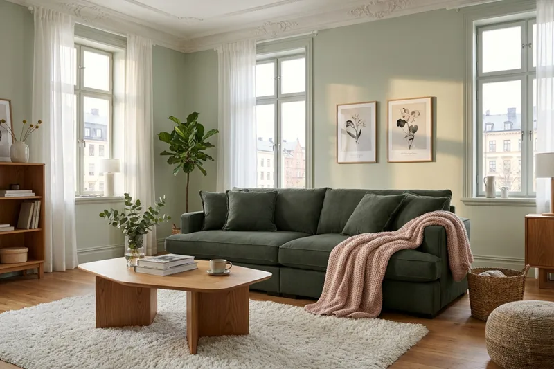 Rossita Lyx 3-personers ekstra dyb sofa i fløjl - Mørkegrøn - Møbler - Sofaer - 3 personers sofa