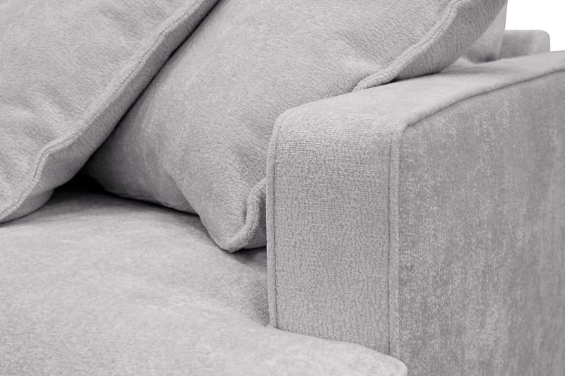 Rossita Lyx 3-personers ekstra dyb sofa i chenille - Grå - Møbler - Sofaer - 3 personers sofa