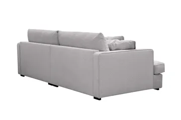 Rossita Lyx 3-personers ekstra dyb sofa i chenille - Trenza 03, Grå Chenille - Møbler - Sofaer - 3 personers sofa