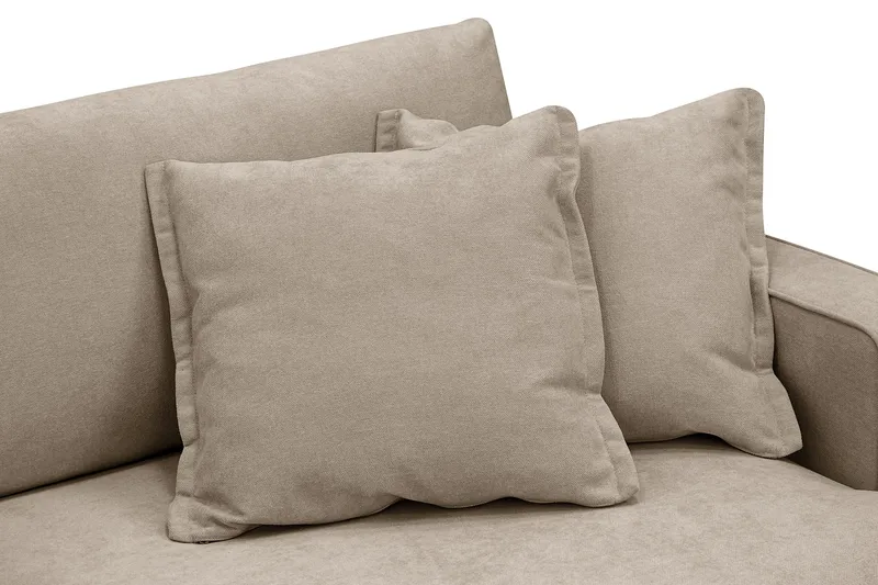 Rossita Lyx 3-personers Ekstra dyb Sofa i Stof - Brun - Møbler - Sofaer - 3 personers sofa