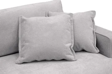 Rossita Lyx 3-personers ekstra dyb sofa i chenille - Trenza 03, Grå Chenille - Møbler - Sofaer - 3 personers sofa