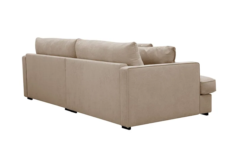 Rossita Lyx 3-personers Ekstra dyb Sofa i Stof - Lys brun - Møbler - Sofaer - 3 personers sofa