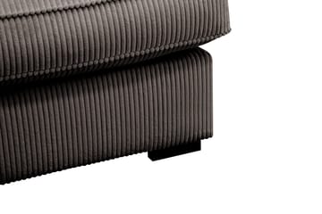 Rossita Lyx 3-personers ekstra dyb sofa i fløjl - Taupe - Møbler - Sofaer - 3 personers sofa