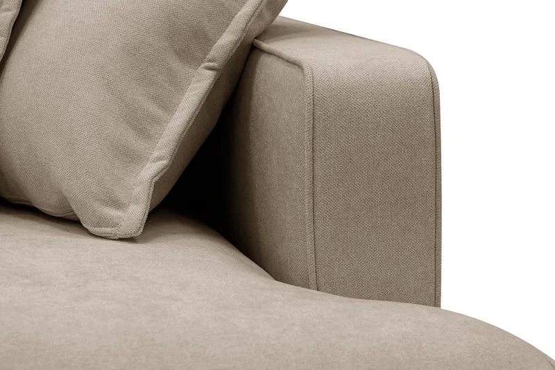 Rossita Lyx 3-personers Ekstra dyb Sofa i Stof - Brun - Møbler - Sofaer - 3 personers sofa