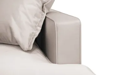 Rossita Lyx 3-personers ekstra dyb sofa i velour - Beige - Møbler - Sofaer - Velour sofaer