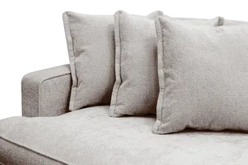 Rossita Lyx 4-personers Ekstra Dyb Sofa i Chenille - Trenza 08, Grå/Brun Chenille - Møbler - Sofaer - 4 personers sofa