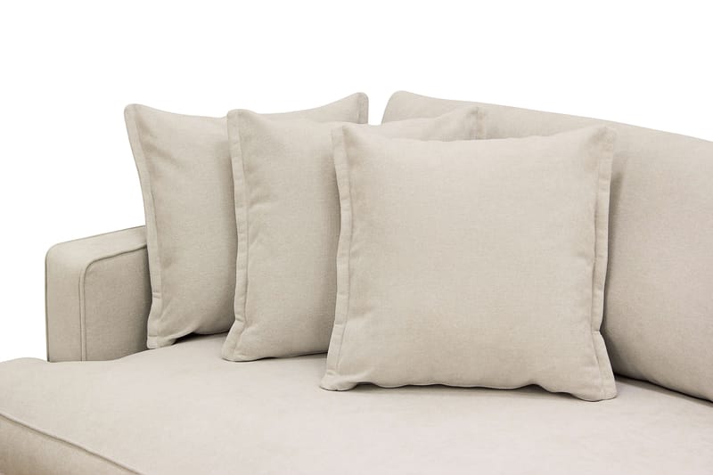 Rossita Lyx 4-personers Ekstra Dyb Sofa i Stof - Beige - Møbler - Sofaer - 4 personers sofa