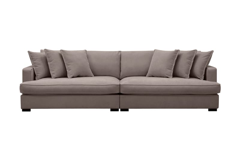 Rossita Lyx 4-personers Ekstra Dyb Sofa i Stof - Brun - Møbler - Sofaer - 4 personers sofa