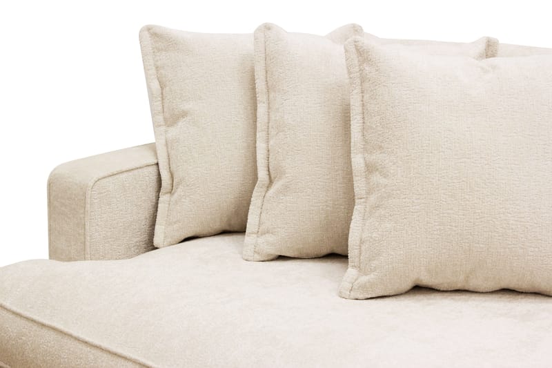 Rossita Lyx 4-personers Ekstra Dyb Sofa i Chenille - Beige - Møbler - Sofaer - 4 personers sofa