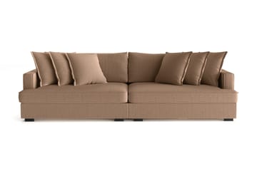 Rossita Lyx 4-personers Ekstra Dyb Sofa i Jernbanefløjl