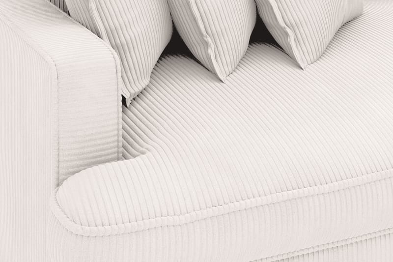 Rossita Lyx 4-personers Ekstra dyb Fløjlssofa - Offwhite Manchester - Møbler - Sofaer - Velour sofaer