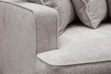 Rossita Lyx 4-personers Ekstra Dyb Sofa i Chenille - Trenza 08, Grå/Brun Chenille - Møbler - Sofaer - 4 personers sofa