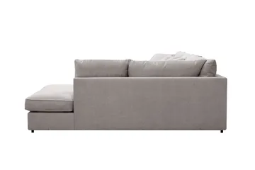 Rossita Lyx 5-personers højrevendt U-formet ekstra dyb sofa med divan og chaiselong i chenille - Trenza 08, Grå/Brun Chenille - Møbler - Sofaer - U Sofa