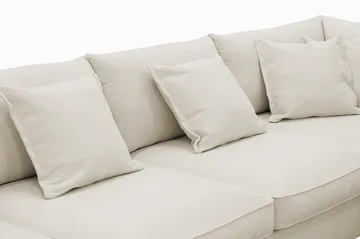 Rossita Lyx 5-personers højrevendt U-formet ekstra dyb sofa med divan og chaiselong i stof - Beige - Møbler - Sofaer - U Sofa