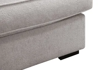 Rossita Lyx 5-personers højrevendt U-formet ekstra dyb sofa med divan og chaiselong i chenille - Trenza 08, Grå/Brun Chenille - Møbler - Sofaer - U Sofa