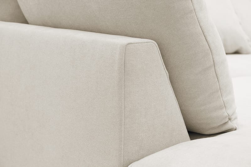 Rossita Lyx 5-personers Højrevendt U-formet Ekstra dyb Sofa med Divan og Chaiselong i Stof - Beige - Møbler - Sofaer - U Sofa