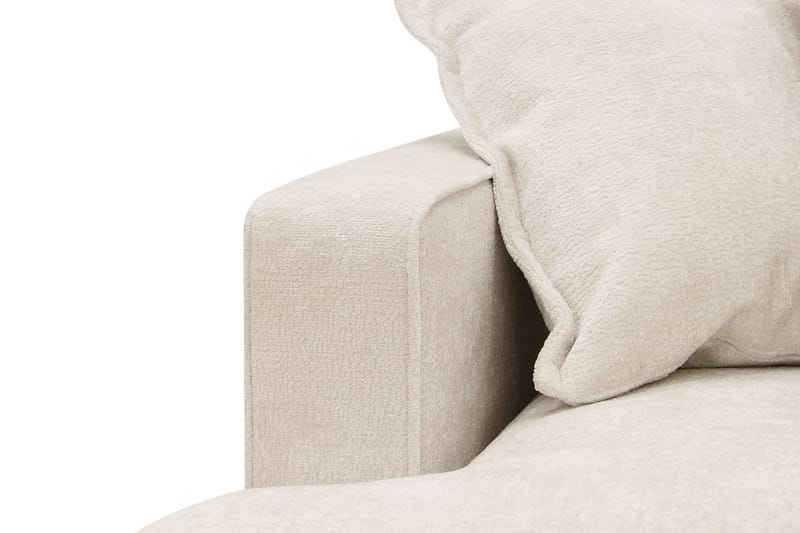 Rossita Lyx 5-personers venstrevendt U-formet ekstra dyb sofa med divan og chaiselong i chenille - Beige - Møbler - Sofaer - U Sofa