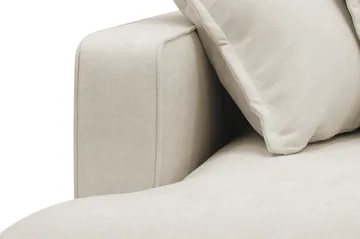 Rossita Lyx 5-personers højrevendt U-formet ekstra dyb sofa med divan og chaiselong i stof - Beige - Møbler - Sofaer - U Sofa
