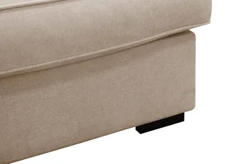 Rossita Lyx 6-personers venstrevendt U-formet ekstra dyb sofa med divan og chaiselong i stof - Lysebrun - Møbler - Sofaer - U Sofa
