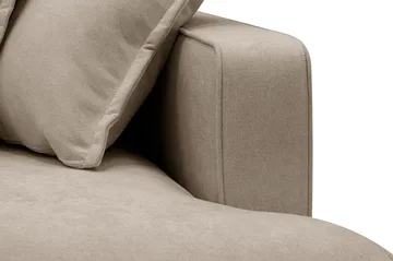 Rossita Lyx 6-personers venstrevendt U-formet ekstra dyb sofa med divan og chaiselong i stof - Brun - Møbler - Sofaer - U Sofa
