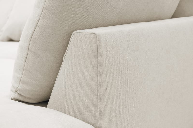 Rossita Lyx 6-personers Venstrevendt U-formet Ekstra dyb Sofa med Divan og Chaiselong i Stof - Beige - Møbler - Sofaer - U Sofa