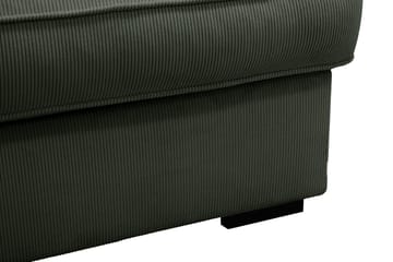 Rossita Lyx 6-personers højrevendt U-formet ekstra dyb sofa med divan og chaiselong i fløjl - Mørkegrøn - Møbler - Sofaer - U Sofa