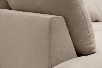 Rossita Lyx 6-personers venstrevendt U-formet ekstra dyb sofa med divan og chaiselong i stof - Brun - Møbler - Sofaer - U Sofa