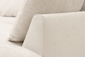 Rossita Lyx 6-personers højrevendt U-formet ekstra dyb sofa med divan og chaiselong i chenille - Beige - Møbler - Sofaer - U Sofa