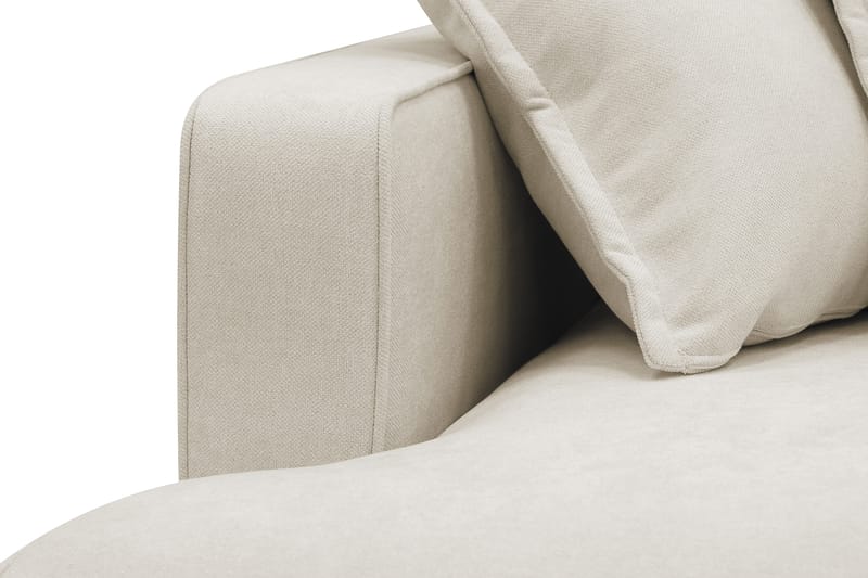 Rossita Lyx 6-personers Venstrevendt U-formet Ekstra dyb Sofa med Divan og Chaiselong i Stof - Beige - Møbler - Sofaer - U Sofa