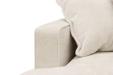 Rossita Lyx 6-personers højrevendt U-formet ekstra dyb sofa med divan og chaiselong i chenille - Beige - Møbler - Sofaer - U Sofa