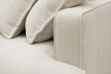 Rossita Lyx 6-personers venstrevendt U-formet ekstra dyb sofa med divan og chaiselong i stof - Beige - Møbler - Sofaer - U Sofa