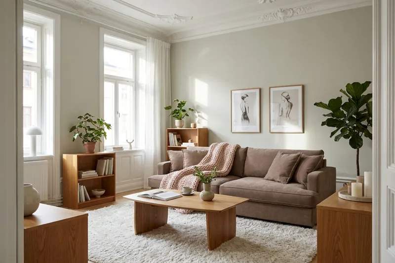 Rossita Lyx ekstra dyb 3-personers stofsofa - Mørkebrun - Møbler - Sofaer - 3 personers sofa