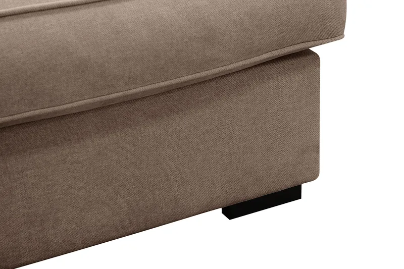 Rossita Lyx ekstra dyb 3-personers stofsofa - Mørkebrun - Møbler - Sofaer - 3 personers sofa