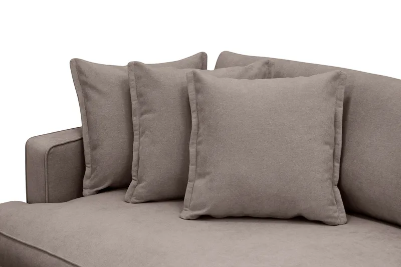 Rossita Lyx ekstra dyb 4-personers stofsofa - Brun - Møbler - Sofaer - 4 personers sofa