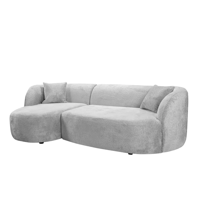 Rylian 3-personers sofa med chaiselong - lysegrå - Møbler - Sofaer - Hjørnesofa