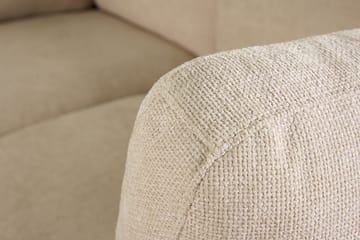 Salerno 4-personers L-formet Hjørnesofa i Stof - Beige - Møbler - Sofaer - Hjørnesofa