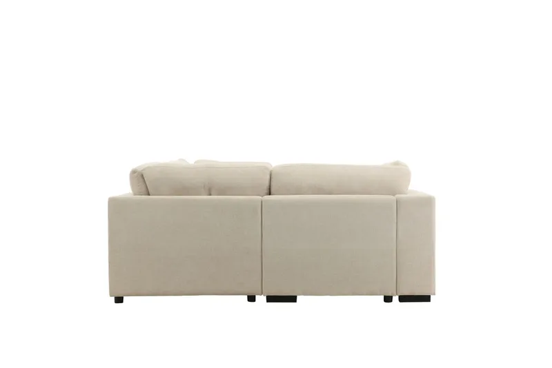 Salerno 4-personers L-formet Hjørnesofa i Stof - Beige - Møbler - Sofaer - Hjørnesofa